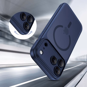 Tech-Protect Magpeak Magsafe CC Suojakuori iPhone 17 Pro:lle - mattainen laivastonsininen