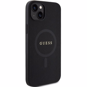 Guess GUHMP15MPSAHMCK iPhone 15 Plus 6,7 musta/musta kovakuori Saffiano MagSafe