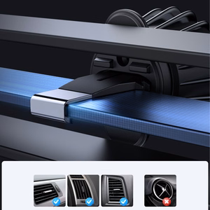 Wireless car charger+holder Joyroom (JR-ZS240 Pro) Magnetic (MagSafe 15W) for using on ventilation grille black