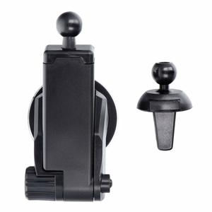 Wireless car phone holder automatic Forcell F-Grip HS1 Qi 15W windshield / air vent black