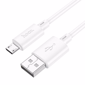 Kaapeli USB A - Micro USB Hoco 2,4A 1 m X88 valkoinen