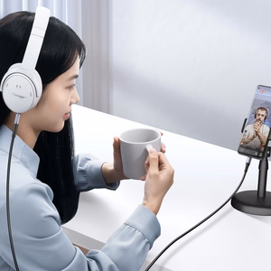 Musta 1 m:n äänikaapeli Orico AXC: USB-C – 3,5 mm jack