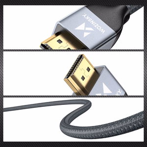 Wozinsky HDMI 2.1 -kaapeli 8K 60 Hz 48 Gbps / 4K 120 Hz / 2K 144 Hz 3 m hopea (WHDMI-30)