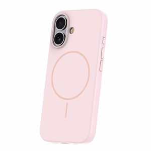 Silicone Thin Mag case for iPhone 16 6,1" light pink