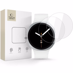 Tech-Protect Glass Fit+ 2 kpl Karkaistu lasi Samsung Galaxy Watch 8 40mm:lle - Läpinäkyvä