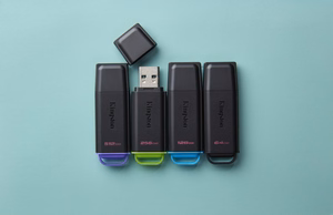 Kingston 256GB kannettava USB 3.2 musta/vihreä