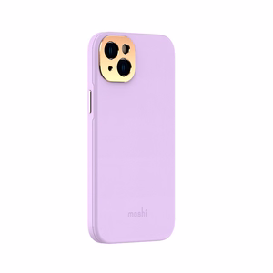 Moshi Napa suojakuori iPhone 14 Plus -laitteelle, MagSafe-yhteensopiva, vegaaninahkainen, Lavender Purple -värinen