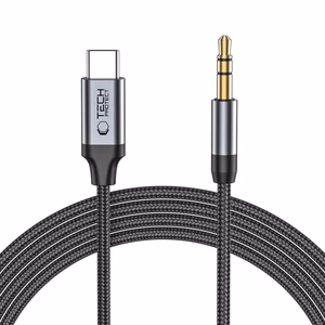 Tech-Protect UltraBoost äänikaapeli USB-C / 3.5mm mini jack 1m - musta