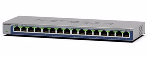 Netgear GS116 – hallitsematon Layer 2 Gigabit Ethernet -verkkokytkin, musta