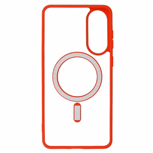 Acrylic Color MagSafe Suojakuori Samsung Galaxy S25 Edge:lle punainen