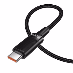 Hoco U153 Extreme USB-C–USB-C-kaapeli, PD, 5 A, 100 W, 1,2 m – musta