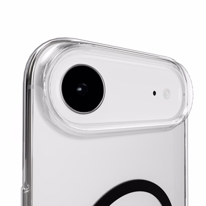 Puro Lite Mag TPU+PC suojakuori MagSafe-yhteensopiva iPhone 17 Air:lle - läpinäkyvä mustalla renkaalla