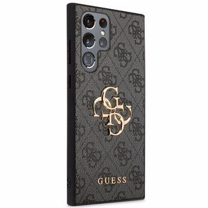 Guess GUHCS23L4GMGGR S23 Ultra S918 harmaa/harmaa kovakuori 4G Big Metal Logo