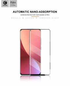 Mocolo 3D Full Glue 9H full-screen tempered-glass protector for Xiaomi 12 Pro, black