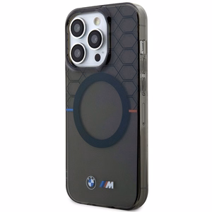 BMW BMHMP14LHGPK Suojakuori iPhone 14 Pro 6.1" harmaa/harmaa Pattern MagSafe
