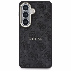 Guess suojakuori 4G Embossed Ring MagSafe Samsung Galaxy S26:lle musta