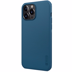 Nillkin Super Frosted Shield Pro case for iPhone 13 Pro Max, durable, blue