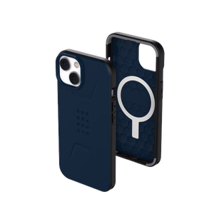 UAG Civilian MagSafe Suojakuori iPhone 14 Plus:lle - sininen