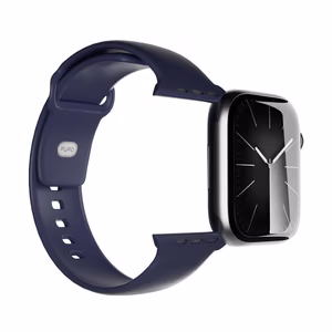 Puro Icon Hihna Apple Watch 44/45/46/49mm:lle - laivastonsininen