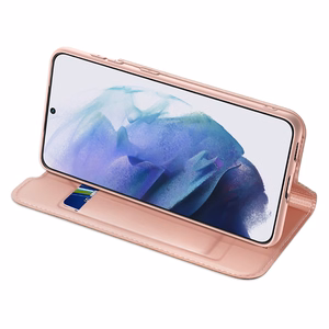 Dux Ducis Skin Pro Holster Cover Samsung Galaxy S22 + (S22 Plus) vaaleanpunainen