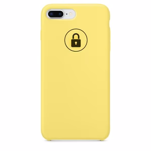 Puhelimen silikoninen suojakuori iPhone 7 (iPhone 8) / Lemonade / pakkauksessa