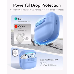 ESR Pulse HaloLock MagSafe  Apple AirPods 4 / 5 kuori, vaaleansininen