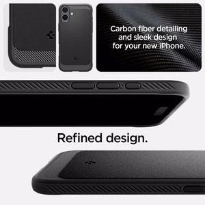 Spigen Rugged Armor Mag MagSafe Suojakuori iPhone 16 6,1 mattamusta