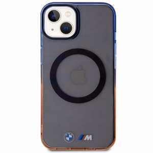 BMW Gradient Bumper MagSafe Suojakuori iPhone 14 Plus:lle - harmaa
