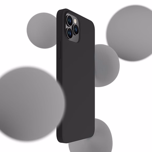 3mk Silicone Case iPhone 12 Pro Max:lle - musta