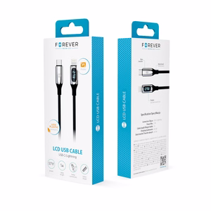 Forever LCD cable USB-C - Lightning 1,0 m 27W black