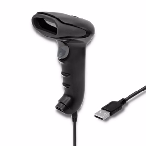 Qoltec 50866 – langallinen 1D CCD -viivakoodinlukija, USB, musta