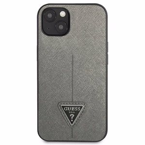 Guess GUHCP14SPSATLG iPhone 14 6.1 "hopea / hopea kovakotelo SaffianoTriangle Logo SaffianoTriangle Logo