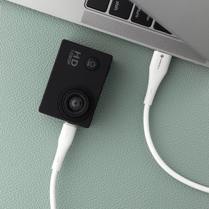 Kaapeli USB A - Micro USB Forcell F-Energy QC3.0 2,4A 18W Silicone 1 m C341 valkoinen