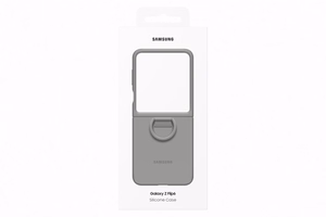 PF741TJEGWW silikoninen suojakuori Samsung Galaxy Flip6, harmaa