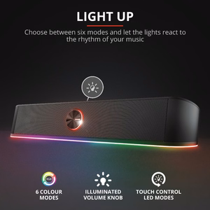 SPEAKER 2.0 SOUNDBAR HORNE RGB/GXT619 24007 TRUST