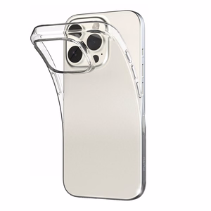 Puro 03 Nude Silikoninen Suojakuori iPhone 16 Pro Maxille - läpinäkyvä