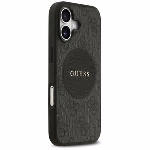 Guess 4G Circle Classic Logo MagSafe Suojakuori iPhone 17:lle - musta