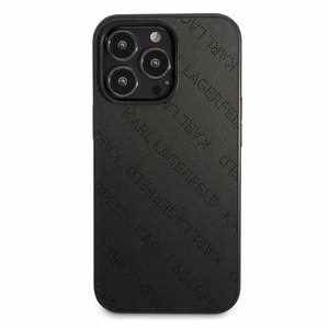 Karl Lagerfeld Perforated Allover Suojakuori iPhone 13 Pro / 13 6.1" - Musta