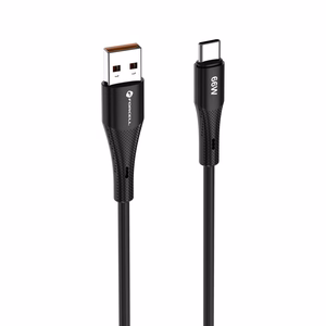 FORCELL F-ENERGY C342 kaapeli USB A - Type C QC4.0 3A 66W silikoninen 1 m musta