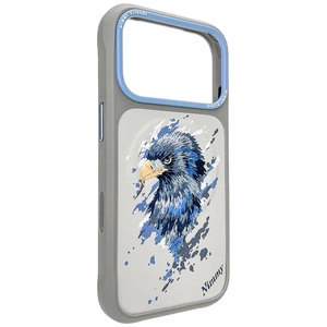 Nimmy Eagle MagSafe Suojakuori iPhone 17 Pro vaalenharmaa
