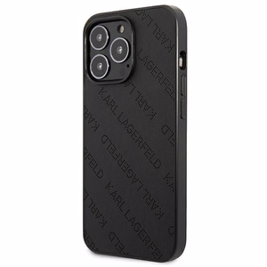 Karl Lagerfeld Perforated Allover Suojakuori iPhone 13 Pro Max 6.7" - Musta
