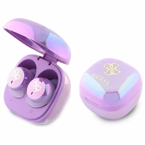 Guess 4G Printed Logo Bluetooth TWS kuulokkeet + telakka-asema - violetti