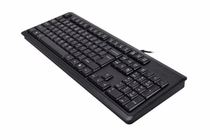 A4Tech KR-92 Näppäimistö yleiskäyttöön USB QWERTY englanti musta