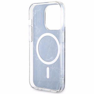 Guess GUHMP14XPCUMAK iPhone 14 Pro Max 6.7 musta/musta suojakuori Marble MagSafe