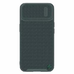 Nillkin Textured S Case iPhone 14 Pro Max panssaroitu suojus, jossa kameran suojus tummanvihreä