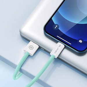 Blavec Cable Candy punottua - Type C - Lightning - PD 20W 2,4A 2 metriä Apple CarPlay (CCA-CL24GN20) vihreä