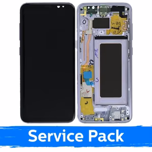 LCD-näyttö yhteensopiva Samsung G950 S8 kehyksellä / Orchid Gray / (Service Pack)