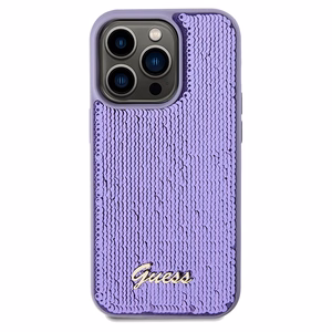 Guess Sequin Script Metal -suojakuori iPhone 14 Pro Maxille - violetti