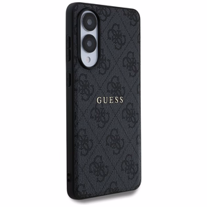 Guess 4G Ring Classic Logo MagSafe Suojakuori Samsung Galaxy S25 Edge:lle - Musta