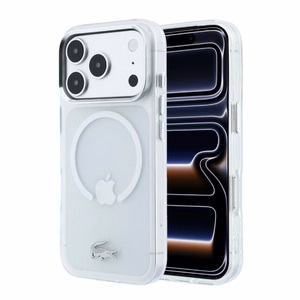 Case Lacoste IML Frosted Petit Pique Metal Logo MagSafe Apple iPhone 18 Pro Max